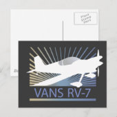 Vans RV-7-Flugzeug Postkarte (Vorne/Hinten)