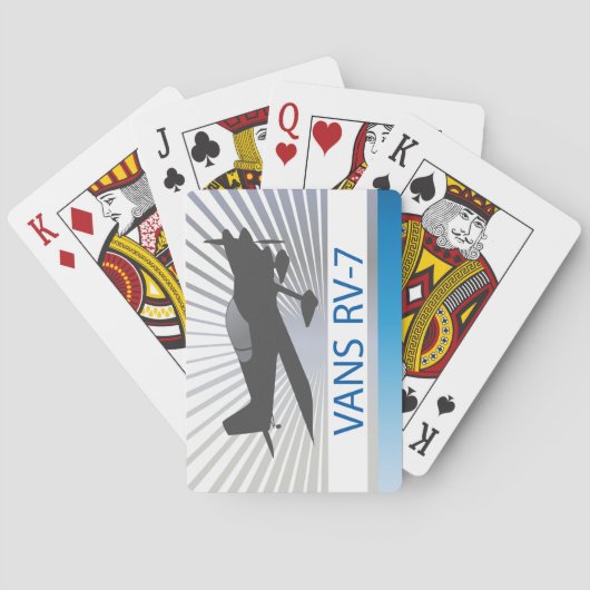 Vans RV-7-Flugzeug Spielkarten (Rückseite)