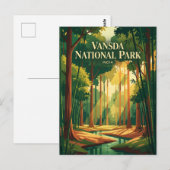 Vansda-Nationalpark Indien Postkarte (Vorne/Hinten)