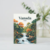 Vansda-Nationalpark Indien Postkarte (Stehend Vorderseite)