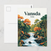 Vansda-Nationalpark Indien Postkarte (Vorne/Hinten)
