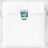 Vantaa-Wappen (Finnland) Quadratischer Aufkleber (Tasche)