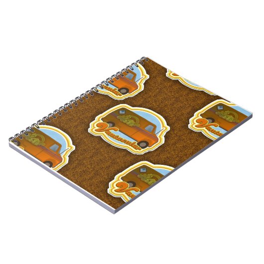 Vantacular fantastisch Van Shag Pattern Notizblock (Linke Seite)