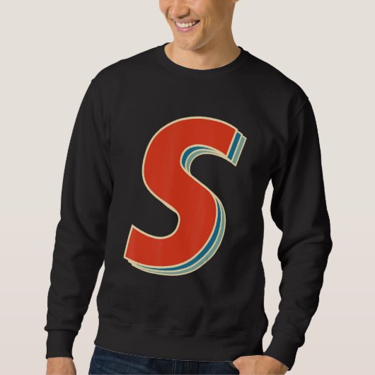 Vantage Letter S Halloween Costume Carnival Group Sweatshirt (Vorderseite)