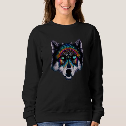 VanTahir Mystic Wolf Sweatshirt (Vorderseite)