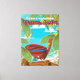 Vanua Levu Urlaub Reiseplakat. Leinwanddruck
