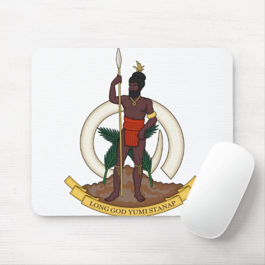 Vanuatu-Emblem Mousepad (Mit Mouse)