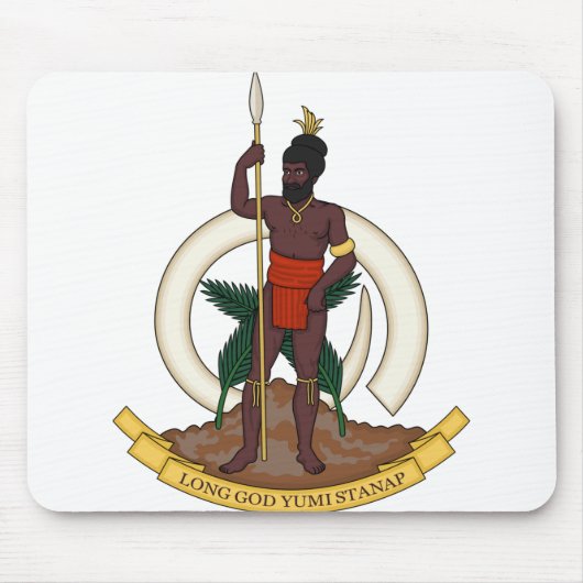 Vanuatu-Emblem Mousepad (Vorne)