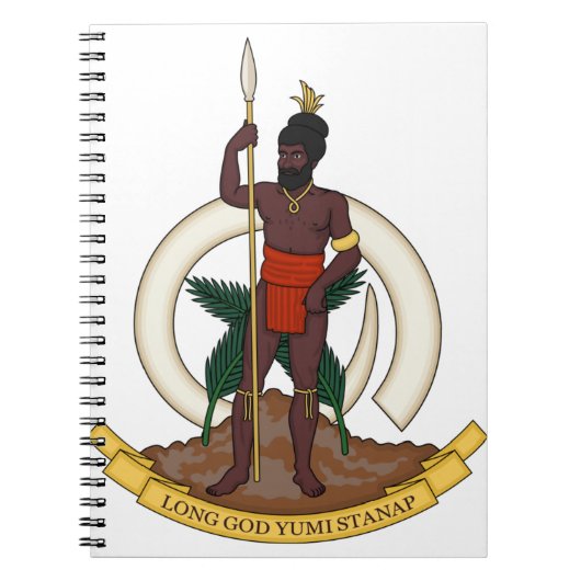 Vanuatu-Emblem Notizblock (Vorderseite)