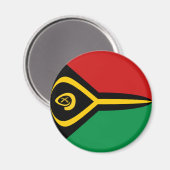 Vanuatu Fisheye Flag Magnet (Vorderseite/Rückseite)