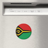 Vanuatu Fisheye Flag Magnet (In Situ (Geschirrspüler))