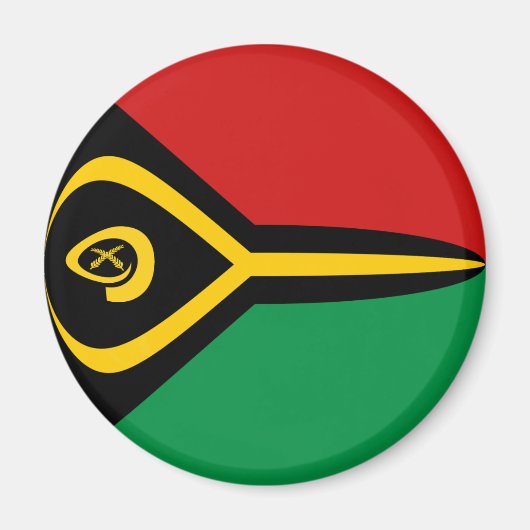 Vanuatu Fisheye Flag Magnet (Vorne)