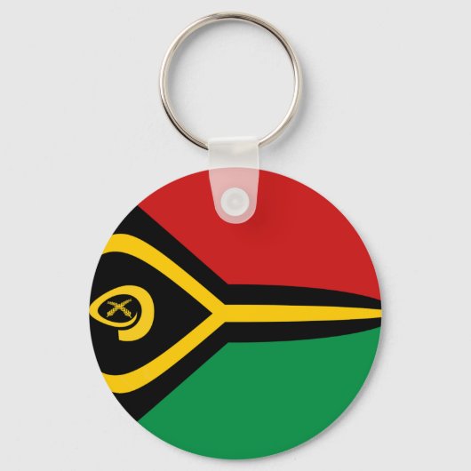 Vanuatu Fisheye Flag Schlüsselanhänger (Vorderseite)