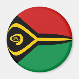 Vanuatu Fisheye-Flaggenmagnet Magnet
