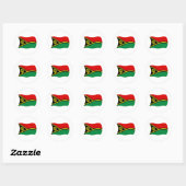 Vanuatu-Flag-Aufkleber Runder Aufkleber (Blatt)