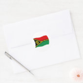 Vanuatu-Flag-Aufkleber Runder Aufkleber (Umschlag)