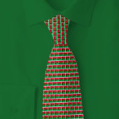 Vanuatu Flag Brick Pattern Krawatte