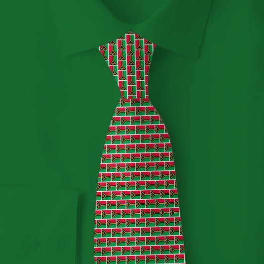 Vanuatu Flag Brick Pattern Krawatte