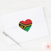 Vanuatu Flag Heftsticker Herz-Aufkleber (Umschlag)