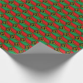 Vanuatu Flag Honeycomb Wrapping Paper Geschenkpapier (Ecke)