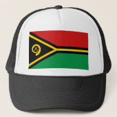 Vanuatu-Flag-Hut Truckerkappe (Vorderseite)