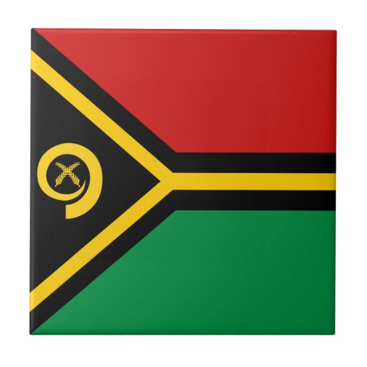 Vanuatu Flag Keramik Tile Fliese (Vorderseite)