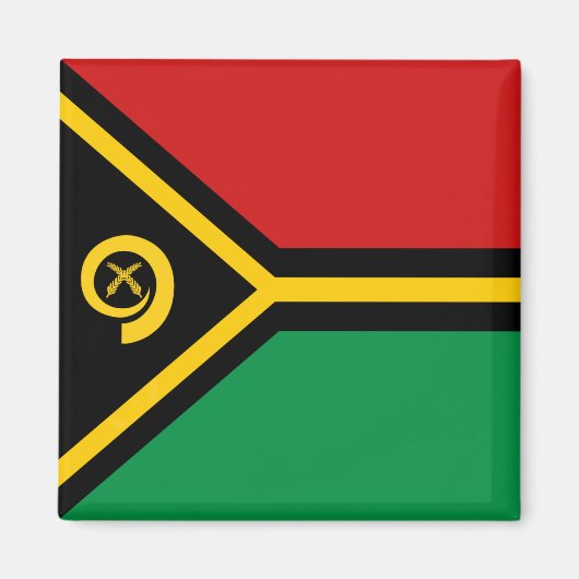 Vanuatu Flag Magnet (Vorne)