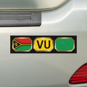Vanuatu Flag Map Code Autoaufkleber (Auf Auto)