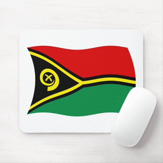 Vanuatu Flag Mousepad (Mit Mouse)