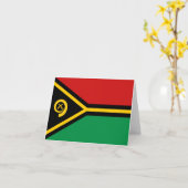 Vanuatu Flag Notecard Karte (Gelbe Blume)