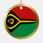Vanuatu Flag Ornament (Hinten)