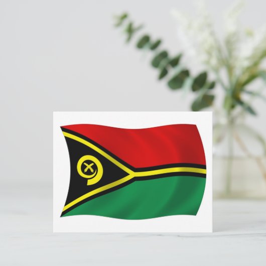 Vanuatu Flag Postkarte (Stehend Vorderseite)