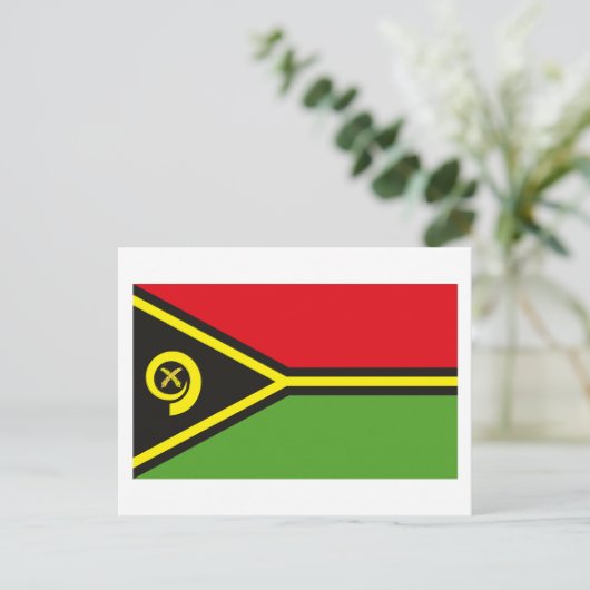 Vanuatu Flag Postkarte (Stehend Vorderseite)
