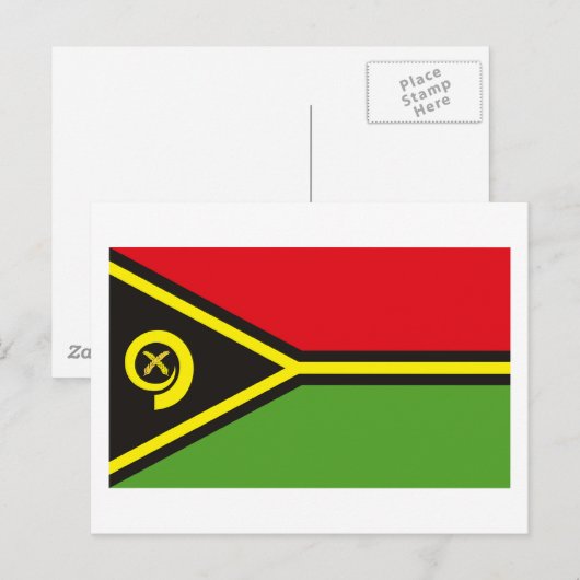 Vanuatu Flag Postkarte (Vorne/Hinten)