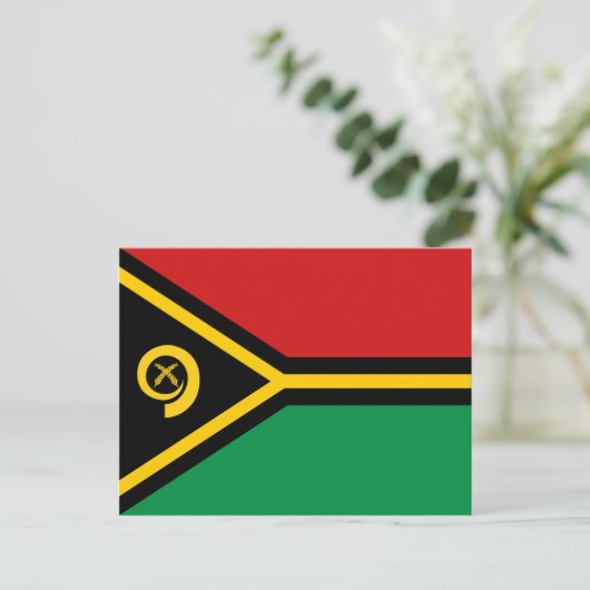 Vanuatu Flag Postkarte (Stehend Vorderseite)