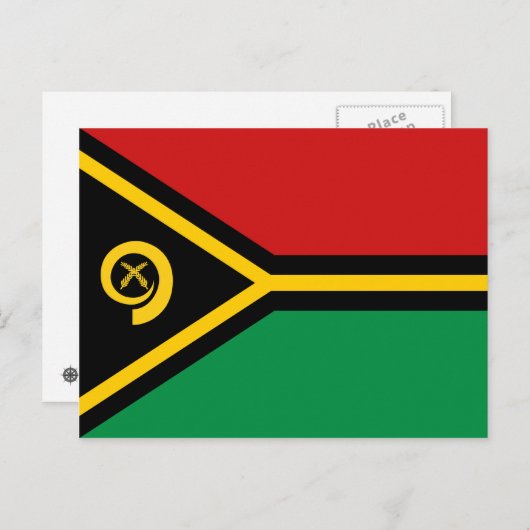 Vanuatu Flag Postkarte (Vorne/Hinten)
