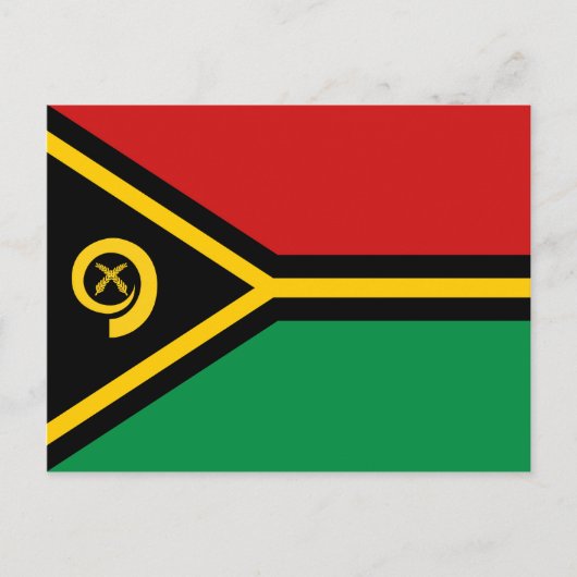 Vanuatu Flag Postkarte (Vorderseite)