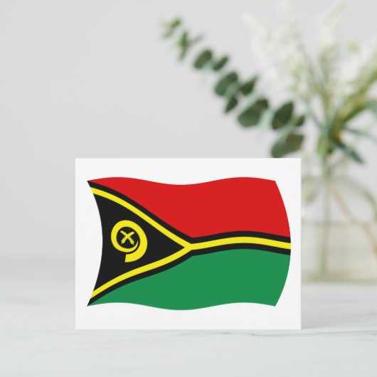 Vanuatu Flag Postkarte (Stehend Vorderseite)