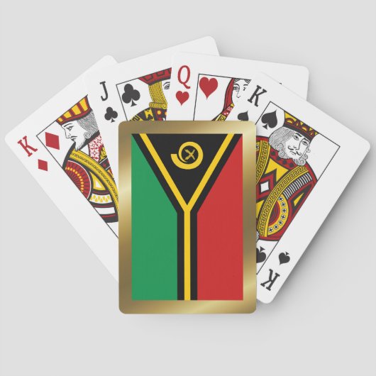 Vanuatu Flag Spielkarten (Rückseite)