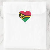 Vanuatu Flag Splendid Patriotic Herz-Aufkleber (Tasche)