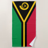 Vanuatu Flag Splendid Patriotic Strandtuch (Vorderseite)