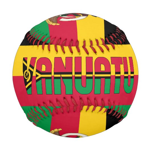 Vanuatu Flag und Coat of Arms Patriotic Baseball (Vorderseite)