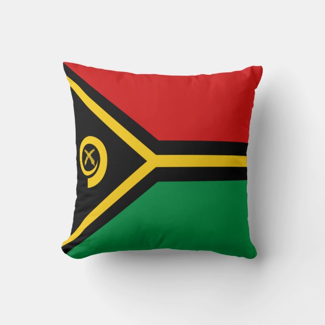Vanuatu Flag x Flag Kissen (Vorderseite)