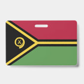 Vanuatu-Flagge Ausweis (Rückseite)