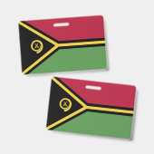 Vanuatu-Flagge Ausweis (Vorder- & Rückseite)