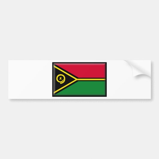 Vanuatu-Flagge Autoaufkleber (Vorne)