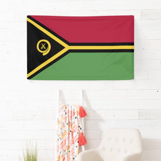 Vanuatu-Flagge Banner (Insitu)