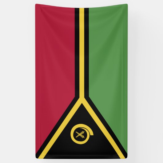 Vanuatu-Flagge Banner (Vertikal)