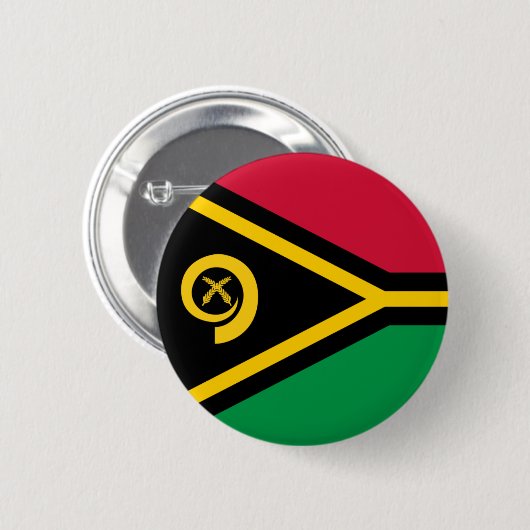 Vanuatu-Flagge Button (Vorne & Hinten)