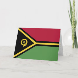 Vanuatu-Flagge Dankeskarte